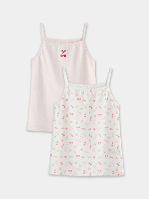 LCW Kids İp Askılı Kız Çocuk Atlet 2'li - S6DA95Z4-FEE