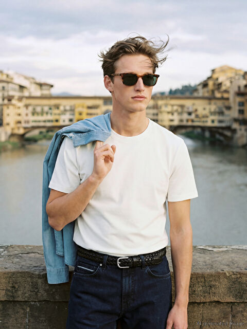 SOUTHBLUE Bisiklet Yaka Erkek Tişört - S6DB17Z8-R9J