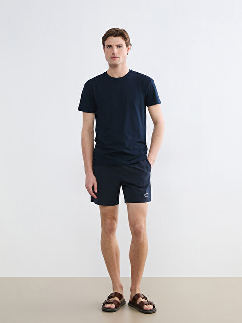 LCW SWIMWEAR Ерлер көк Жүзуге арналған шорты - S6DB35Z8-RFD