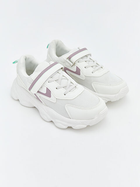 LCW STEPS Hook and Loop and Laced Girls' Sneakers - S6DB80Z4-Q6K