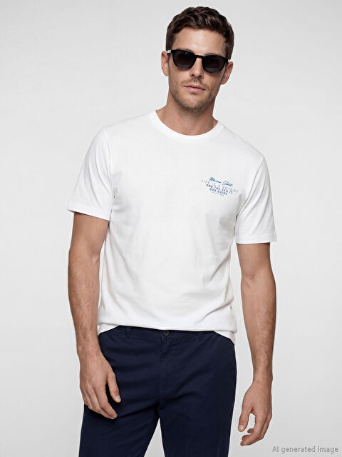 LCWAIKIKI Classic Crew Neck Oversize Printed Men's T-Shirt - S6DC40Z8-Q6K