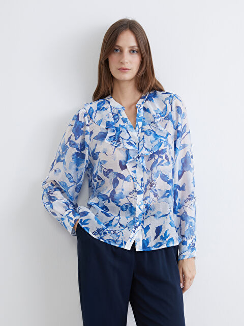 LCWAIKIKI Classic PLAVA Bluza Žena - S6DC56Z8-LQQ