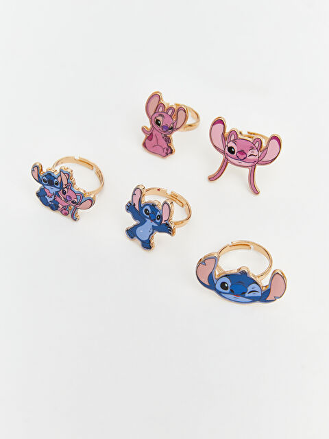 LCW ACCESSORIES Lilo ve Stitch Baskılı Kız Çocuk Yüzük Seti - S6DC80Z4-M0T