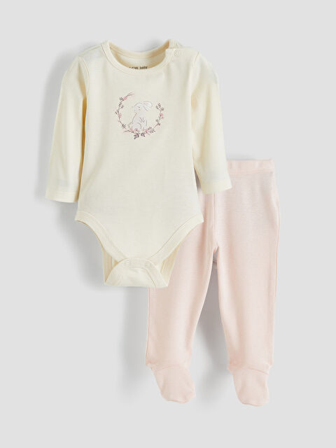 LCW baby Printed Baby Girl Hospital Set - S6DD02Z1-FDL