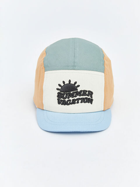 LCW ACCESSORIES Summer Nakışlı Erkek Bebek Kep Şapka  - S6DD17Z1-QSD