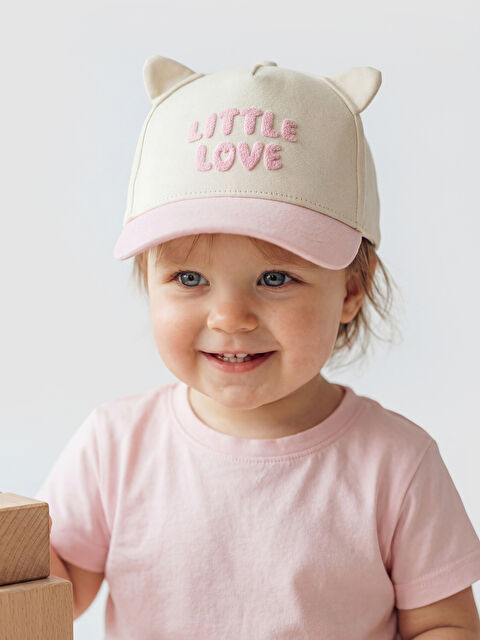 LCW baby Kulak Detaylı Kız Bebek Kep Şapka 