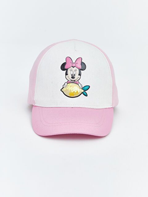 LCW ACCESSORIES Minnie Mouse Nakışlı Kız Bebek Kep Şapka  - S6DD29Z1-QSD