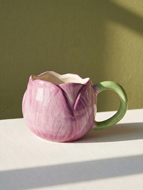 LCW HOME Çiçek Figürlü Seramik Kupa 300 ml