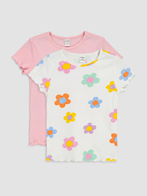 LCW Kids تیشێرت په‌مه‌یی کچ