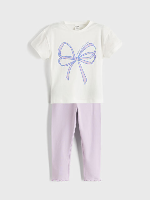 LCW Kids SVETLO BEŽ Komplet Devojka - S6DF81Z1-FDU