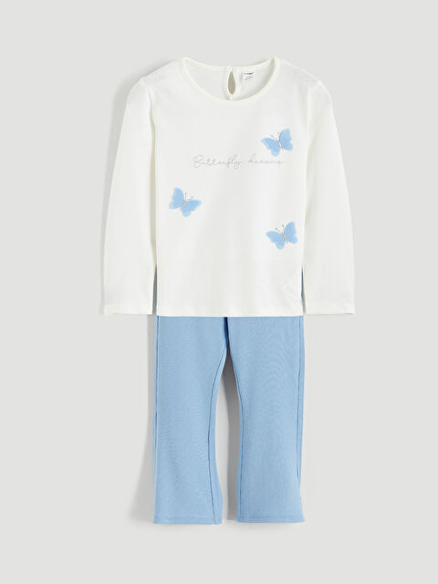 LCW Kids Girls' Blouse and Leggings - S6DF93Z1-R9J