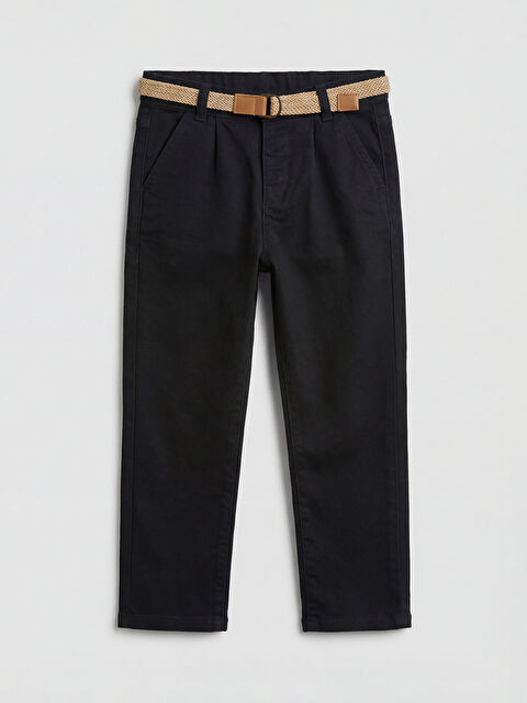 LCW Kids Boys' Belted Gabardine Trousers - S6DG41Z1-CVL