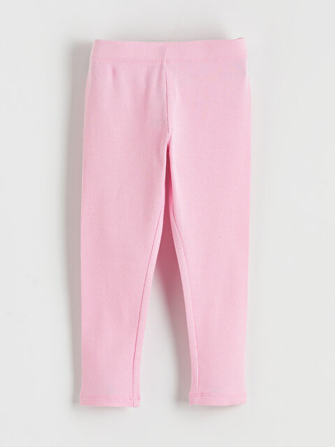 LCW Kids Beli Lastikli Kız Çocuk Fitilli Tayt - S6DG68Z1-G8E