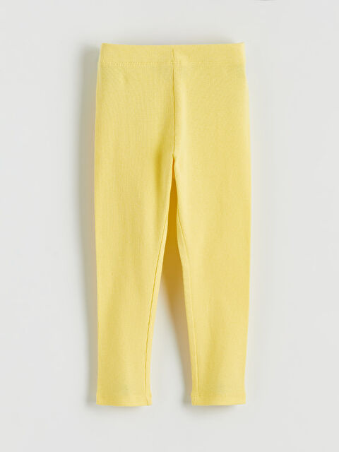 LCW Kids Beli Lastikli Kız Çocuk Fitilli Tayt - S6DG69Z1-FRN