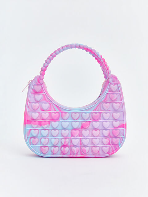 LCW ACCESSORIES გულის ფორმის ნაქარგიანი მხრის ჩანთა გოგონებისთვის. - S6DG74Z4-M0T