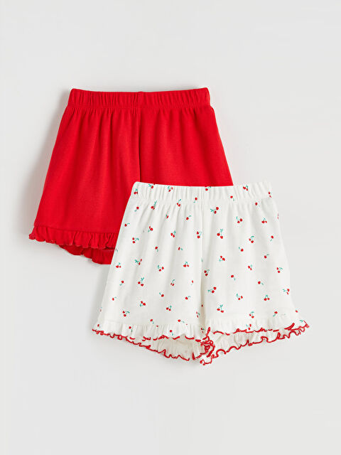 LCW Kids Girl ECRU Shorts - S6DG83Z1-LRA