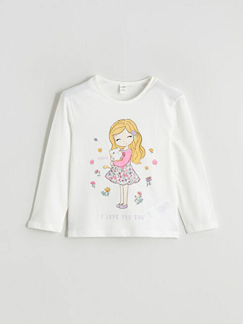 LCW Kids SVETLO BEŽ Majica Devojka - S6DH36Z1-R9J