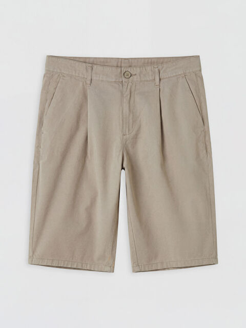 LCWAIKIKI Classic Rahat Kalıp Gabardin Erkek Şort