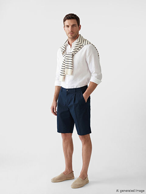 LCWAIKIKI Classic Rahat Kalıp Gabardin Erkek Şort