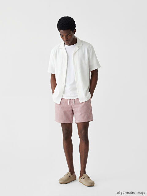 LCW SWIMWEAR Çizgili Erkek Deniz Şortu