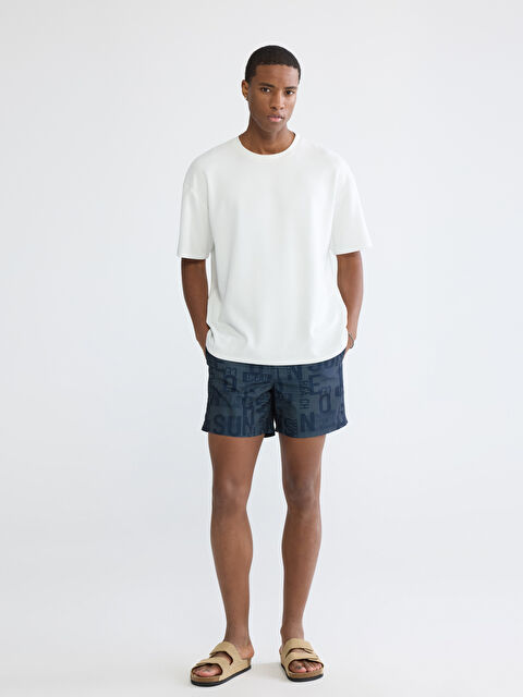 LCW SWIMWEAR Ерлер көк Жүзуге арналған шорты - S6DH80Z8-LSJ