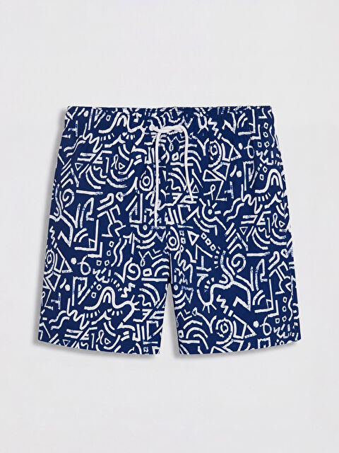 LCW SWIMWEAR Kısa Boy Desenli Erkek Deniz Şortu
