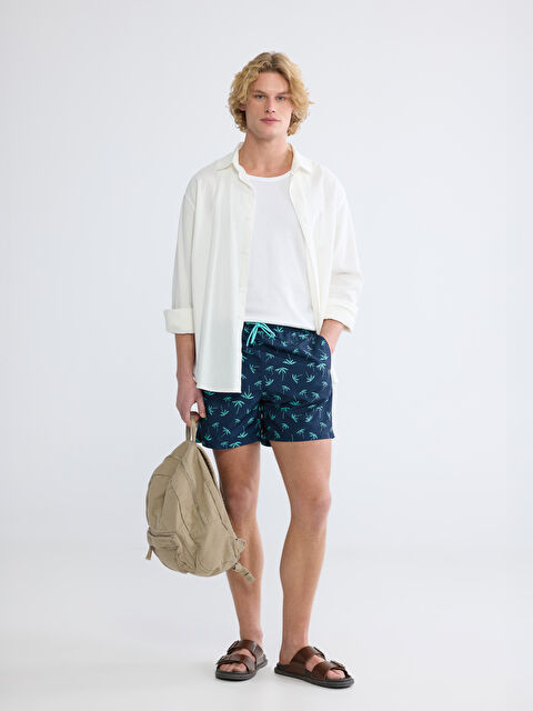 LCW SWIMWEAR ნაკერიანი მამაკაცის საცურაო შორტები