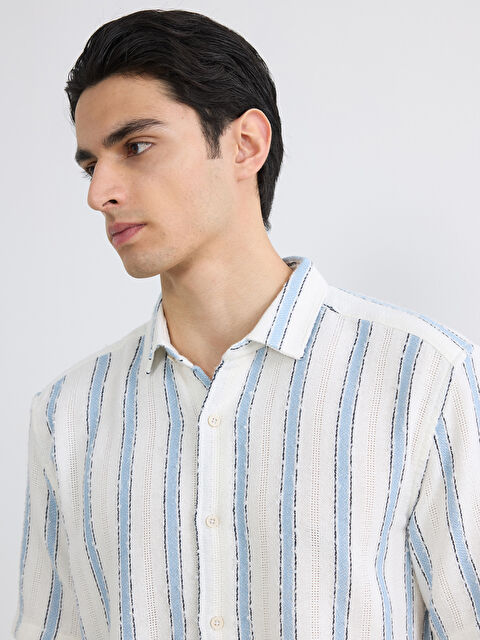 LCW Vision Cămașă Vărgată Regular Fit pentru Bărbați