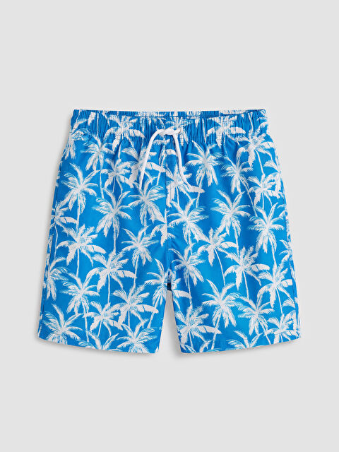 LCW Kids Palmiye Desenli Erkek Çocuk Deniz Şortu - S6DI94Z4-LQQ