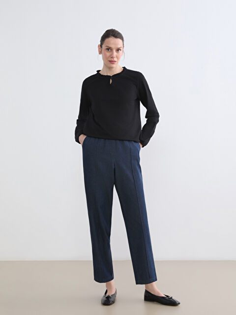 LCW Grace Elastic Waist Straight Fit Women's Jeans - S6DJ22Z8-HNE