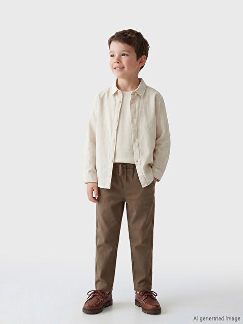 LCW Kids Beli Lastikli Erkek Çocuk Pantolon - S6DJ30Z1-R1T