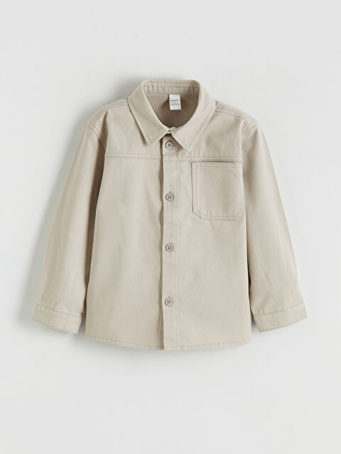 LCW Kids Tek Cepli Uzun Kollu Erkek Çocuk Gömlek - S6DJ31Z1-FJS
