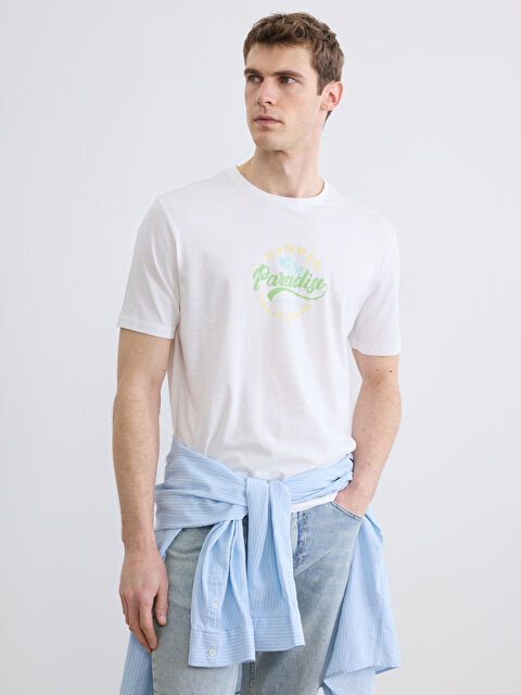 LC WAIKIKI Man WHITE T-Shirt - S6DJ45Z8-J5F