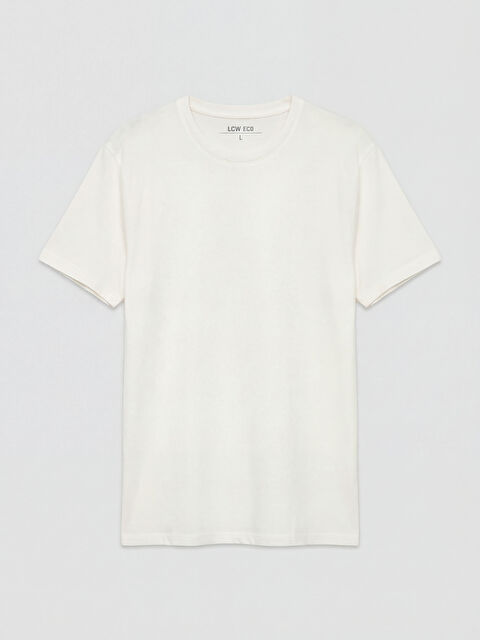 LC WAIKIKI تیشێرت سپی پیاو - S6DJ64Z8-VC4