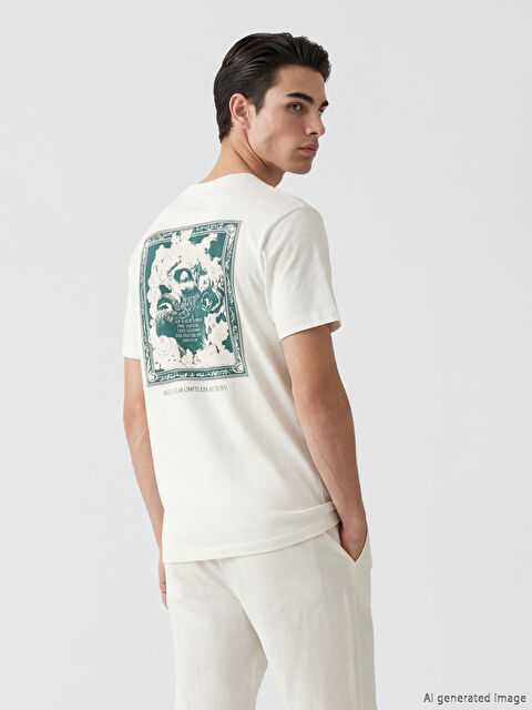 LC WAIKIKI Crew Neck Printed Jersey Men's T-Shirt