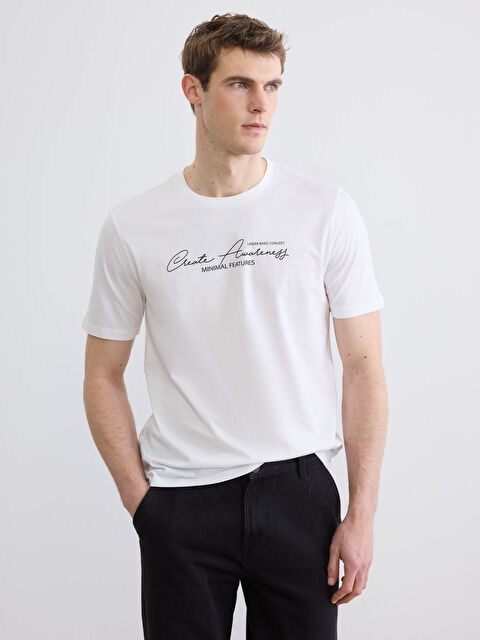 LC WAIKIKI Man WHITE T-Shirt - S6DJ65Z8-Q6K