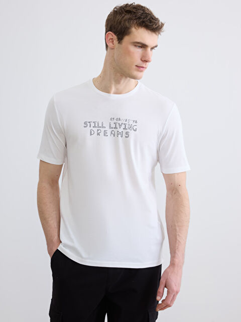 LC WAIKIKI Man WHITE T-Shirt - S6DJ66Z8-Q6K