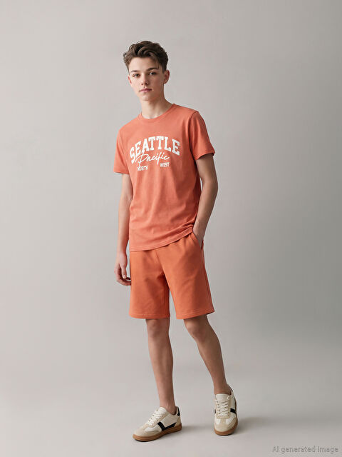 LCW Kids Beli Lastikli Basic Erkek Çocuk Şort