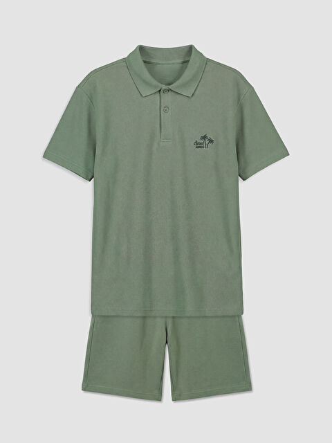 LCW Kids Baskılı Erkek Çocuk Şortlu Takım