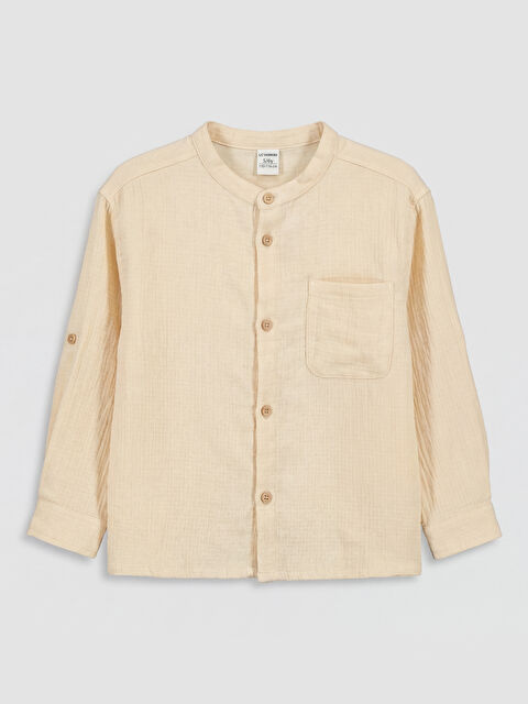 LCW Kids Boy BEIGE Shirt - S6DK76Z1-QVK