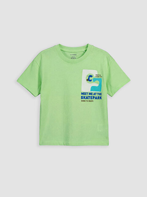 LCW Kids Ұлдар жасыл футболка - S6DL55Z1-FPU