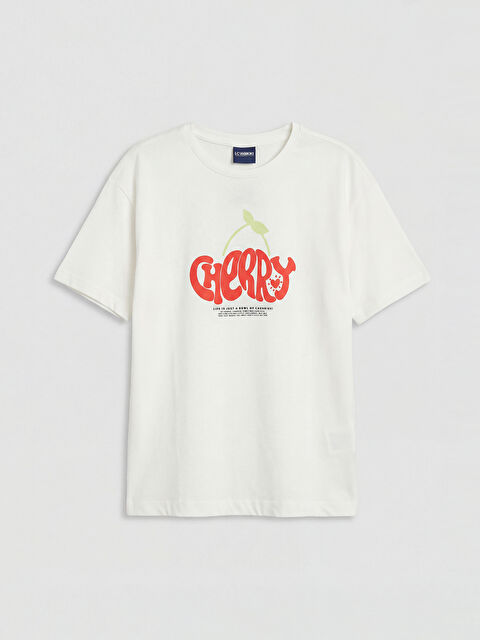 LCW Kids Baskılı Kız Çocuk Tişört - S6DL65Z4-FDU