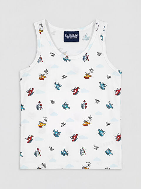 LCW Kids Bisiklet Yaka Erkek Çocuk İç Giyim Atlet