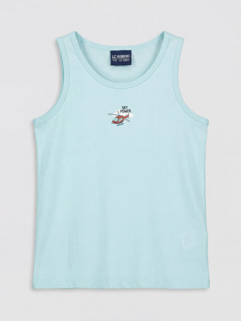 LCW Kids Bisiklet Yaka Erkek Çocuk İç Giyim Atlet