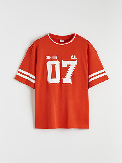 LCW Kids Bisiklet Yaka Kız Çocuk Baskılı Tişört - S6DL83Z4-HBH