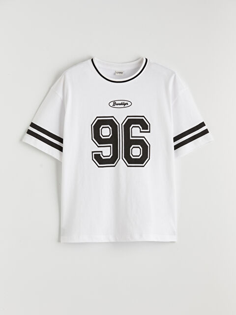 LCW Kids Bisiklet Yaka Kız Çocuk Baskılı Tişört - S6DL83Z4-Q6K