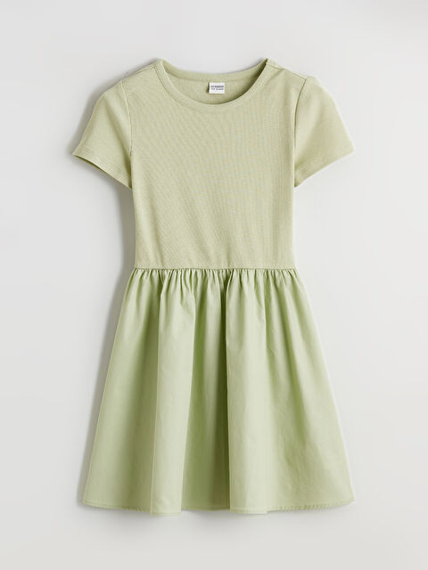 LCW Kids Girl GREEN Dress - S6DN61Z4-G2G