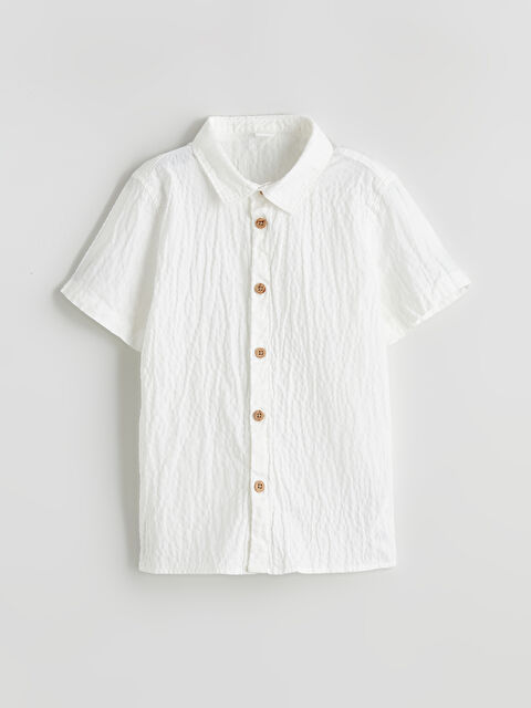 LCW Kids Фактурная рубашка для мальчиков