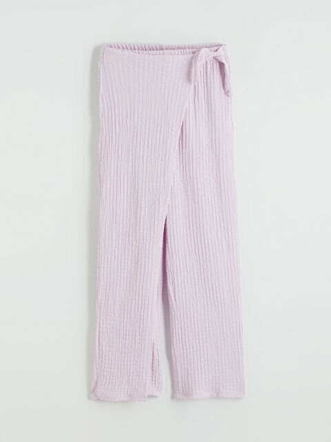 LCW Kids Beli Lastikli Bağlama Detaylı Kız Çocuk Pantolon - S6DN92Z4-8QW