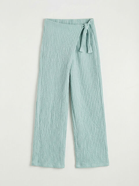 LCW Kids Beli Lastikli Bağlama Detaylı Kız Çocuk Pantolon - S6DN92Z4-YWC